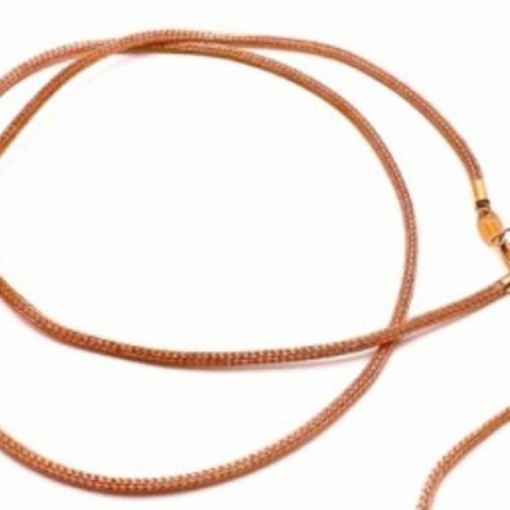 14K Men's Signed Michael Anthony Rose Gold Rope Ch